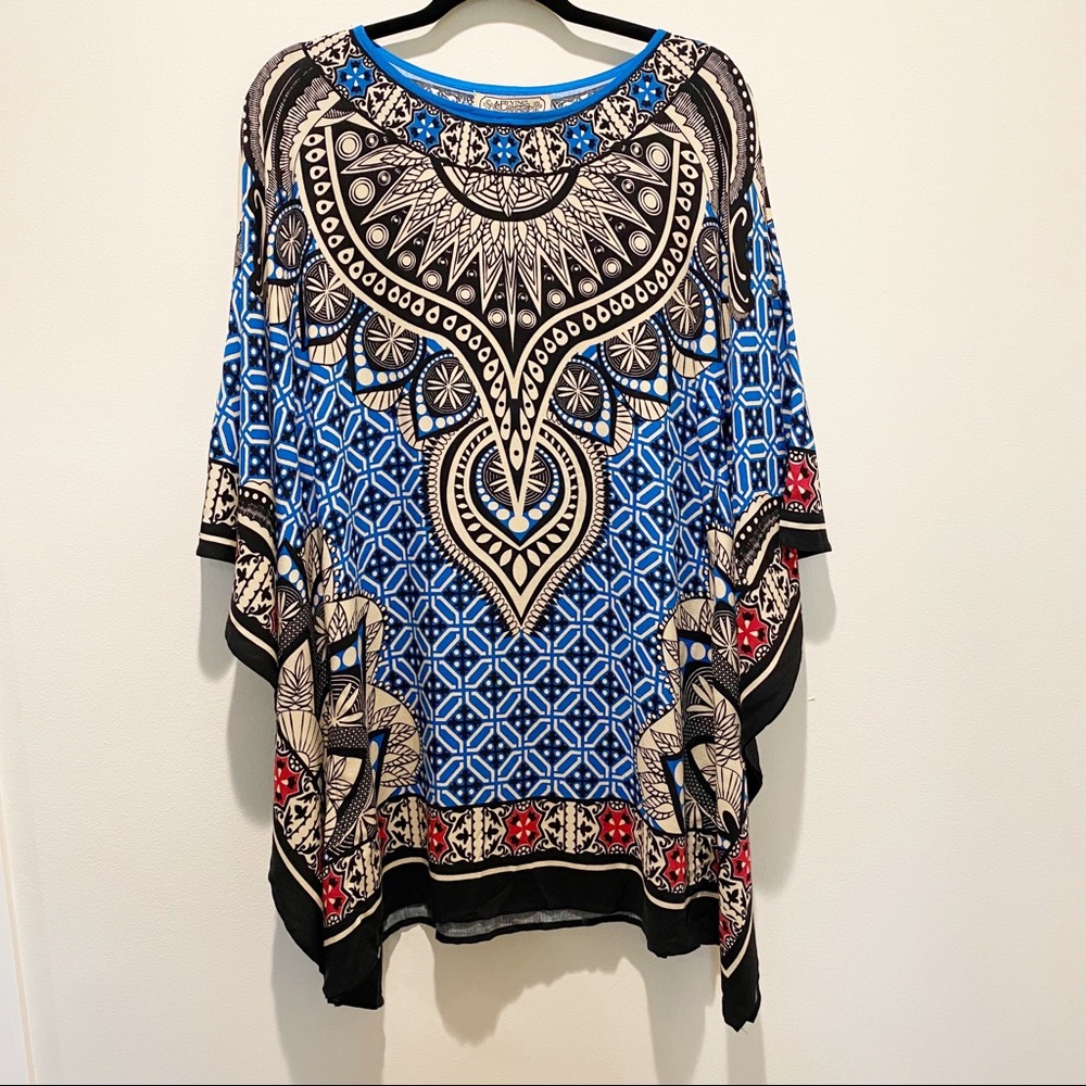 Flying Tomato Southwest Aztec Print Top